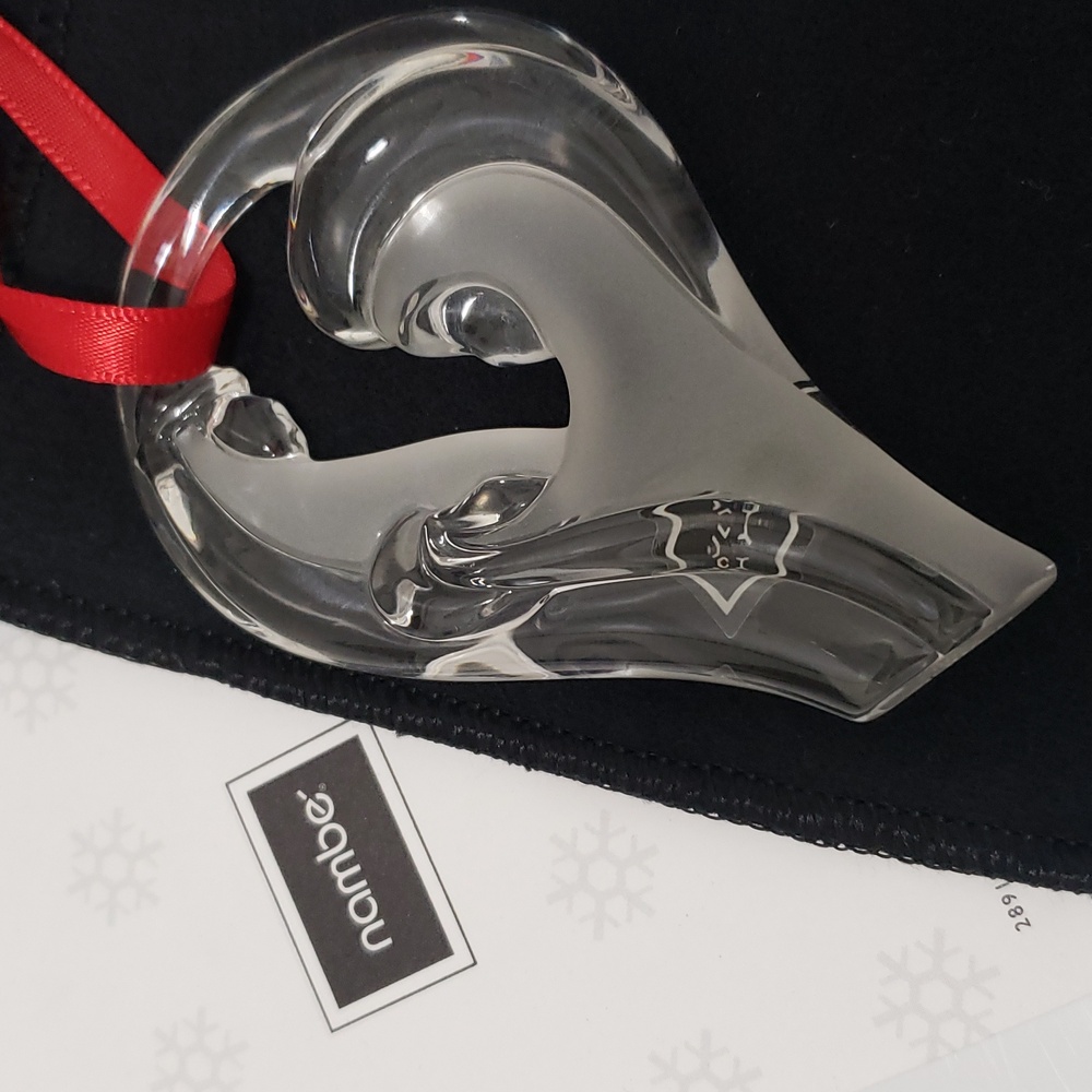 Nambe' German Crystal Silent Night Ornament Aaron Johnson 2003 Limited Edition
